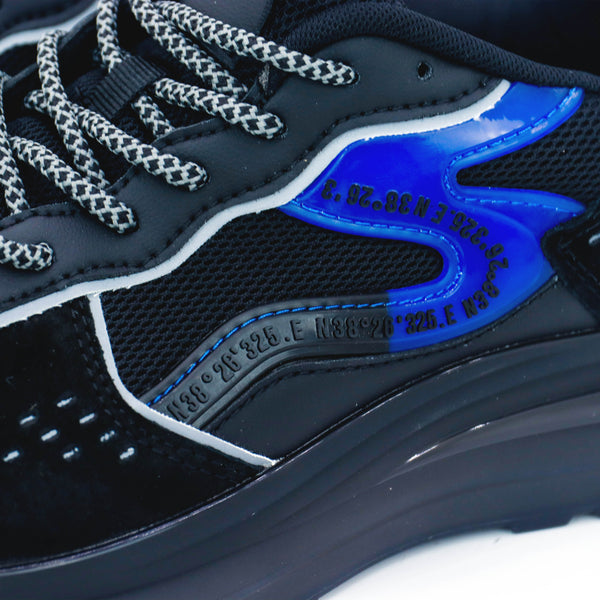 Deportivas negro-azul