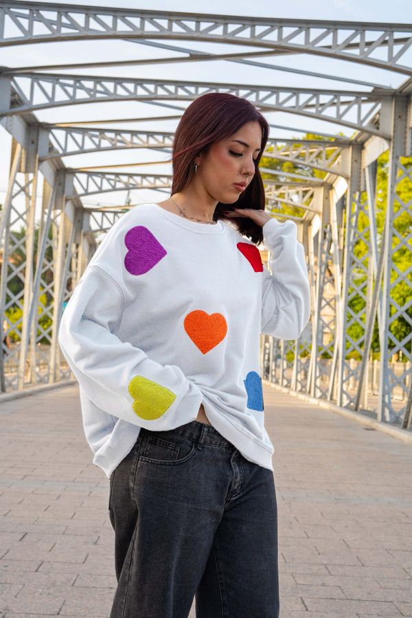 Sudadera corazones