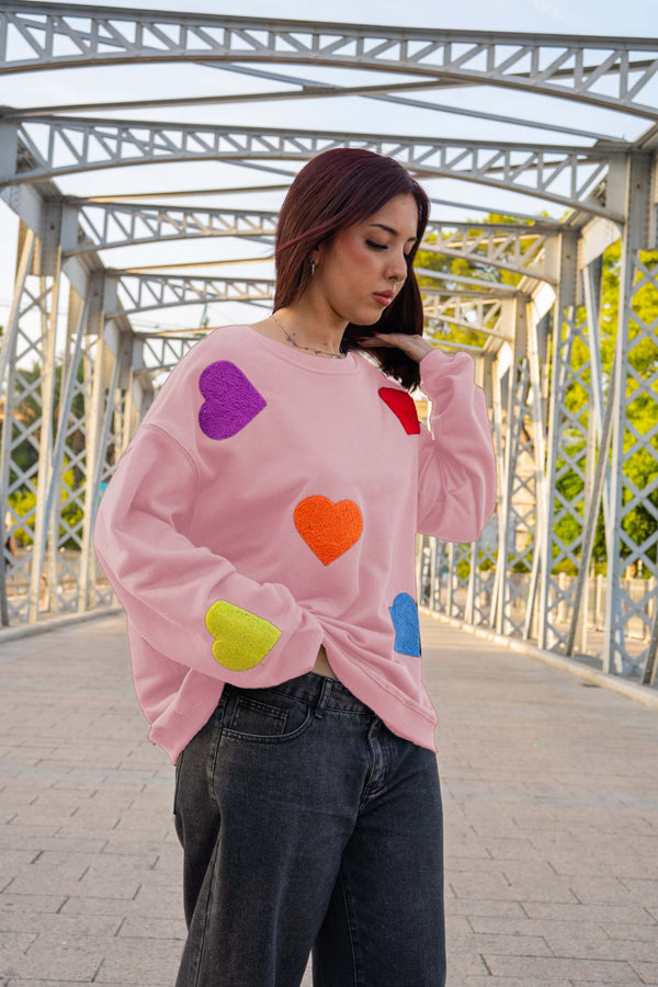 Sudadera corazones