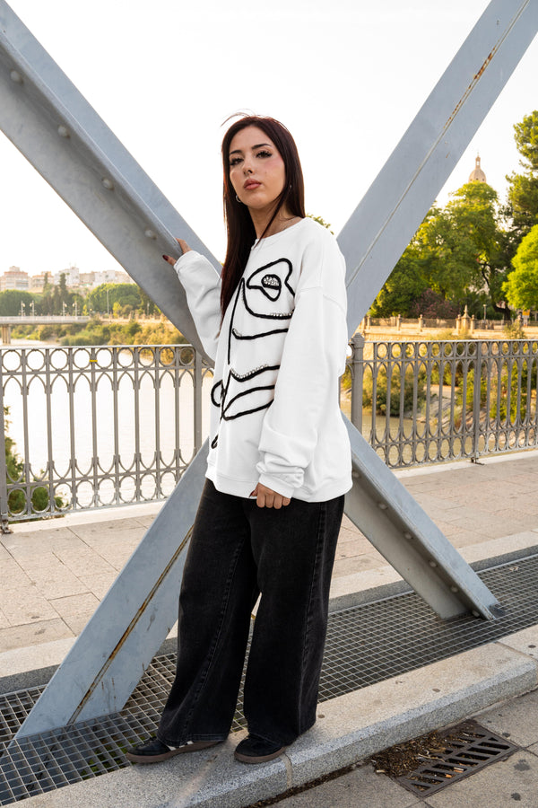 Sudadera brillantes