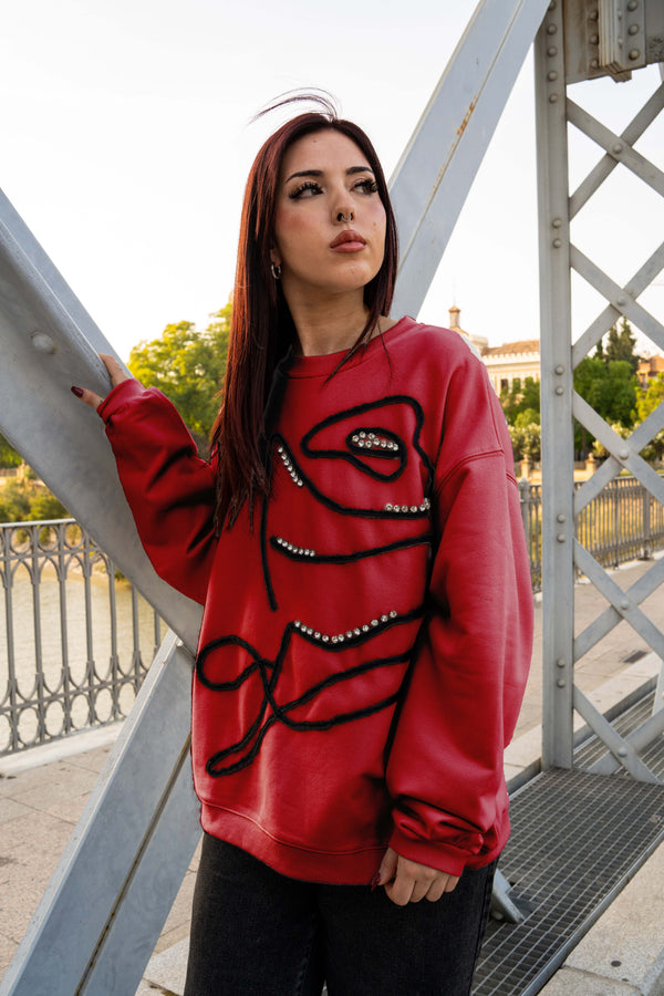 Sudadera brillantes