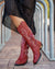 Botas de caña alta A-3435 Burdeos