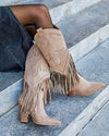 Botas de caña alta A-5431 Topo