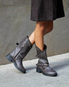 Botas de Media Caña AD-5442 Chocolate