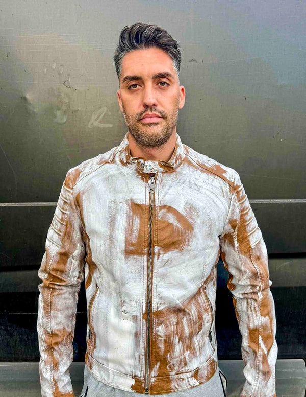 Cazadora motero polipiel