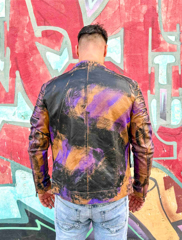 Cazadora motero polipiel