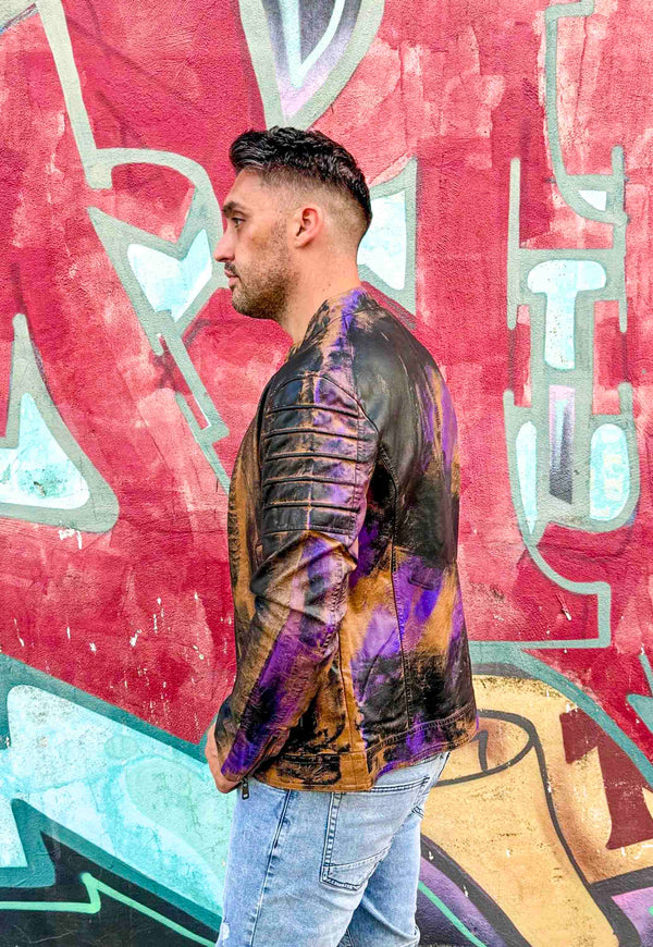 Cazadora motero polipiel