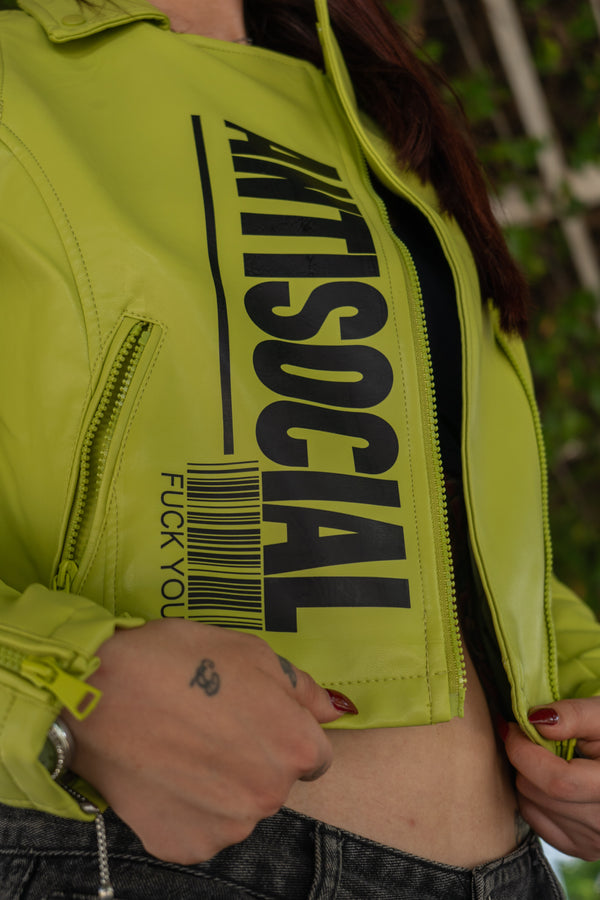 Cazadora biker polipiel