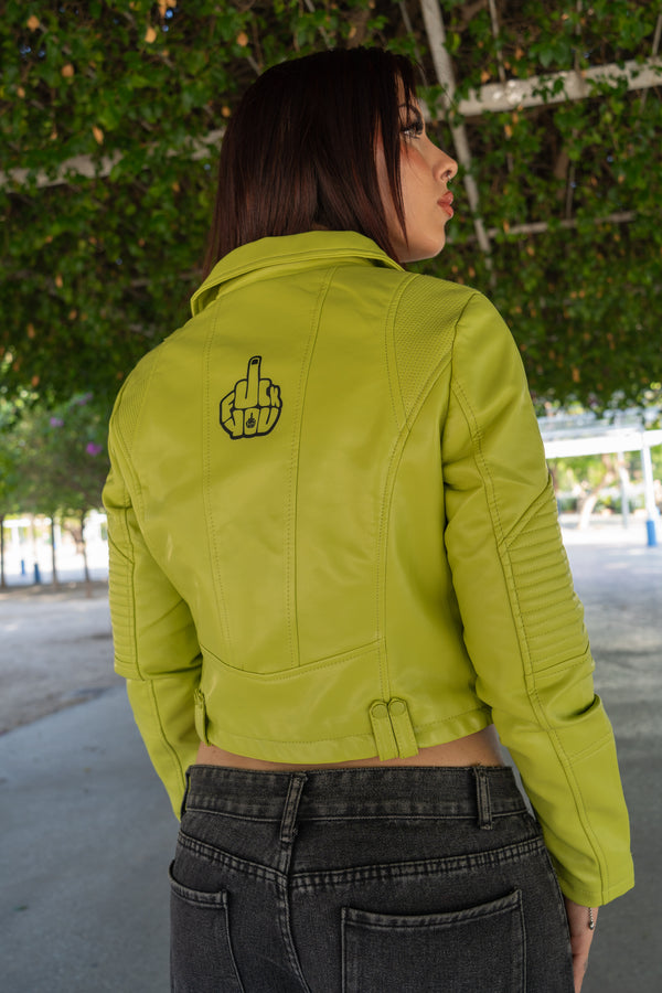 Cazadora biker polipiel