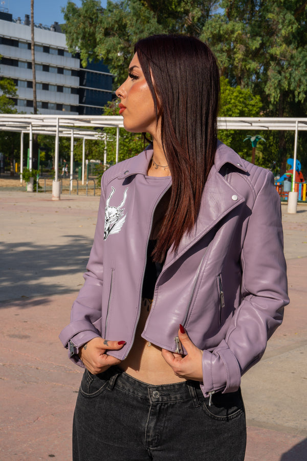 Cazadora biker polipiel