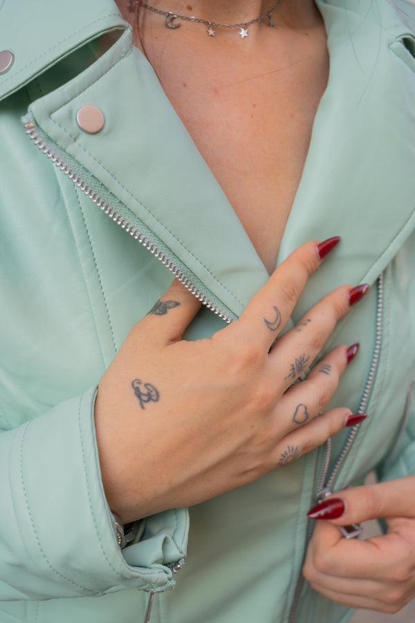 Cazadora biker polipiel