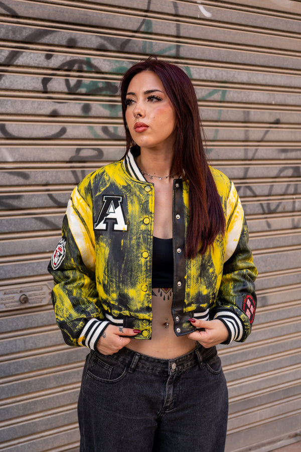 Cazadora bomber polipiel