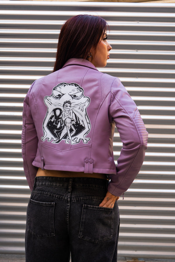 Cazadora biker polipiel