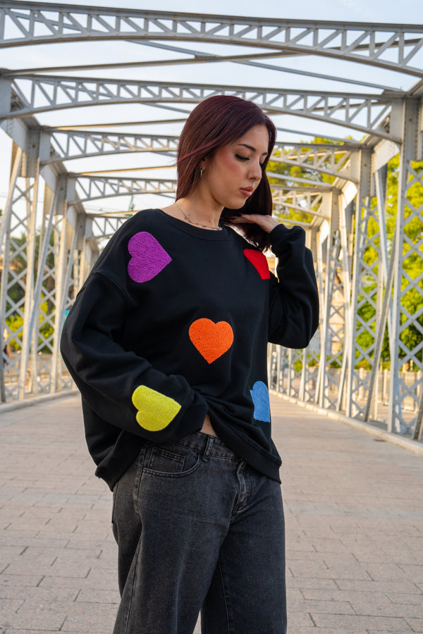 Sudadera corazones