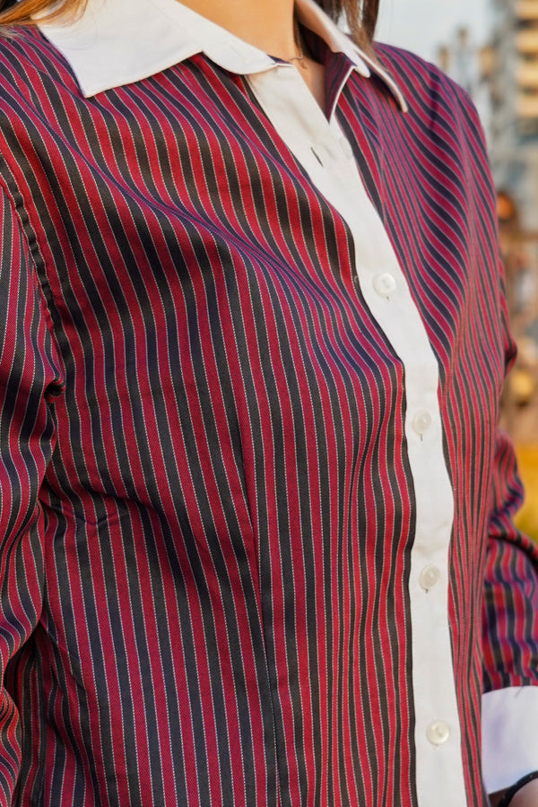 Camisa manga larga rayas