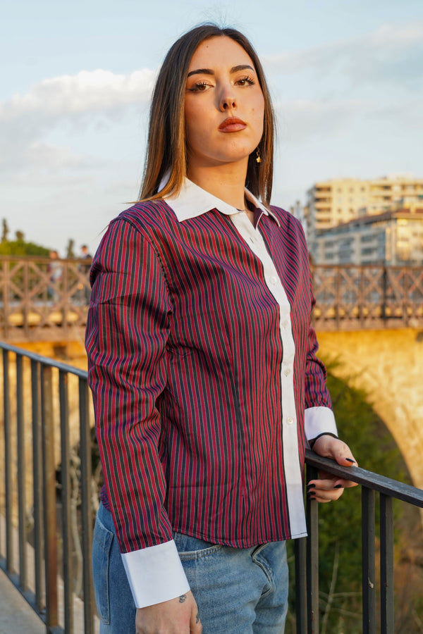 Camisa manga larga rayas