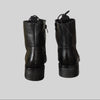 Botines de caña media con cordones - Negro