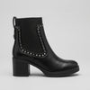 Botines pedrería con tacón ancho