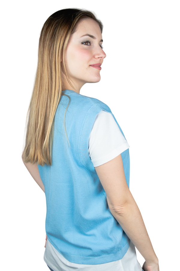 Chaleco de punto abotonado