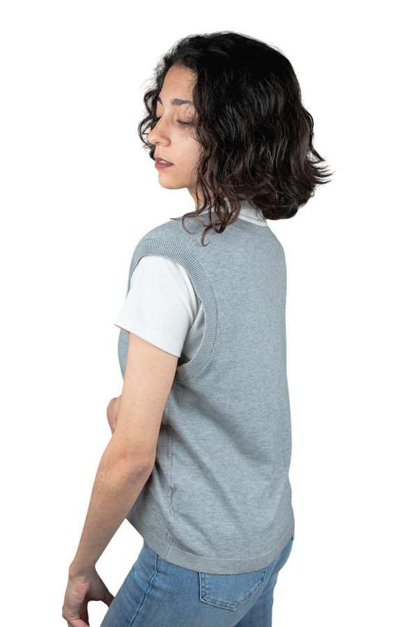 Chaleco de punto abotonado