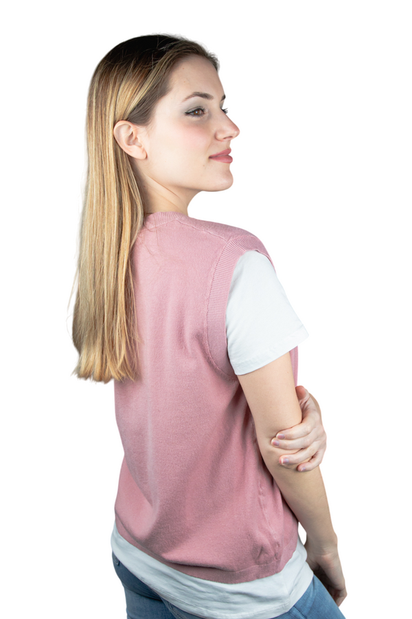 Chaleco de punto abotonado