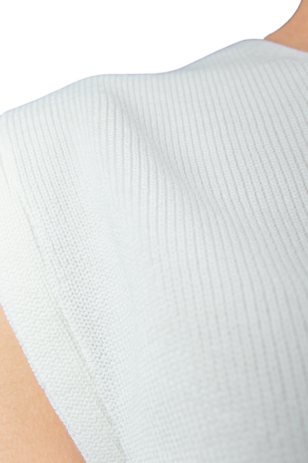 Top de canalé tipo chaleco