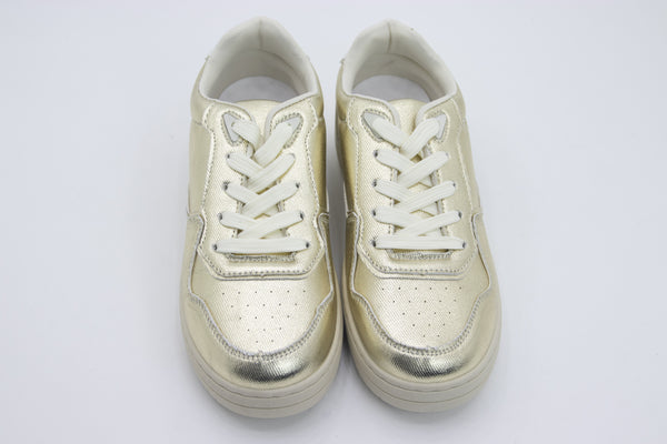 Deportivas efecto metalizado