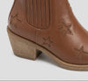 Botines estrellas color cuero