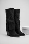 Botas de caña alta con pedrería