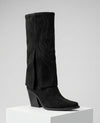 Botas de caña alta con pedrería
