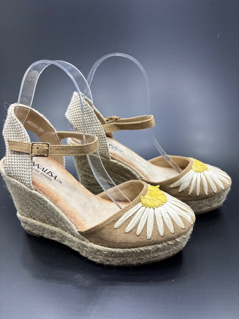 Sandalias de Cuña Margarita con Plataforma