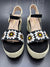 Sandalias Decor Tacón Ancho
