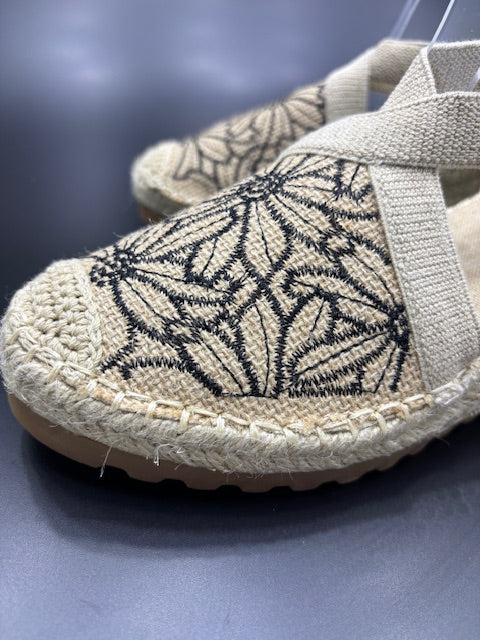 Sandalias de Cuña con Tiras Cruzadas