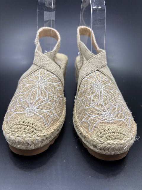 Sandalias de Cuña con Tiras Cruzadas