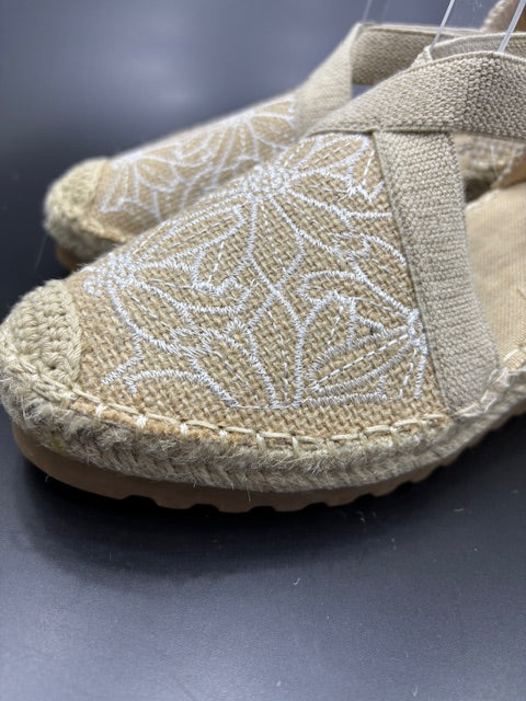 Sandalias de Cuña con Tiras Cruzadas