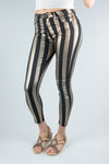 Pantalones rayas con brillo