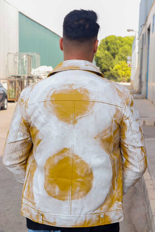 Cazadora motero polipiel