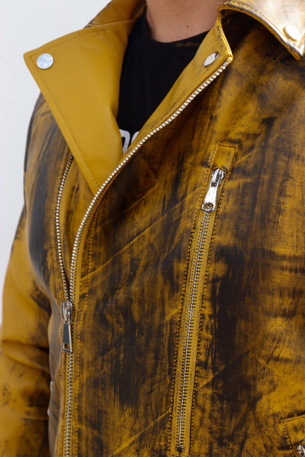 Cazadora motero polipiel