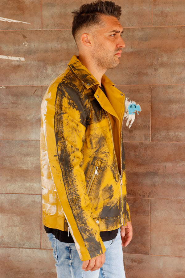 Cazadora motero polipiel