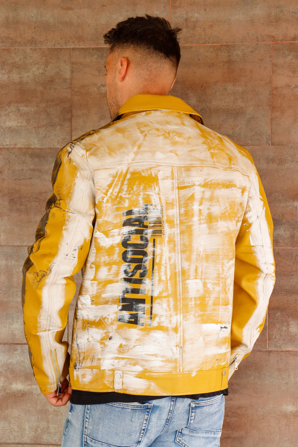 Cazadora motero polipiel