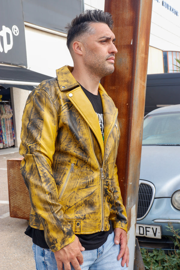 Cazadora motero polipiel