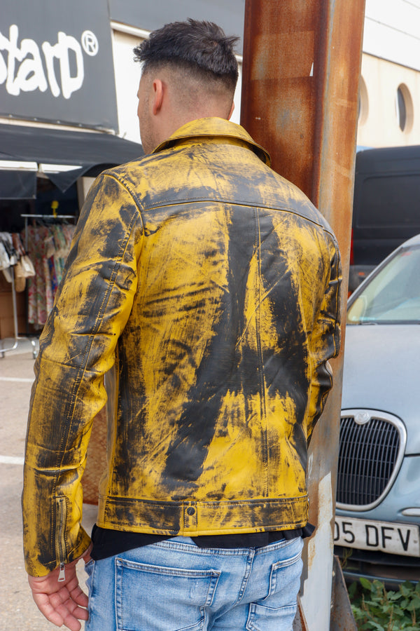 Cazadora motero polipiel