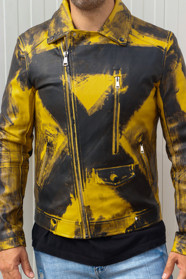 Cazadora motero polipiel