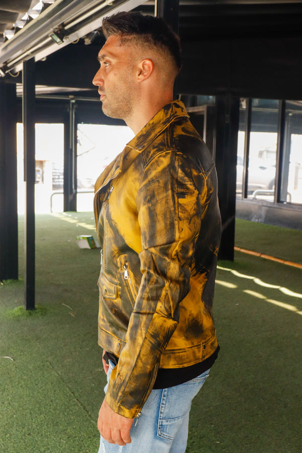 Cazadora motero polipiel