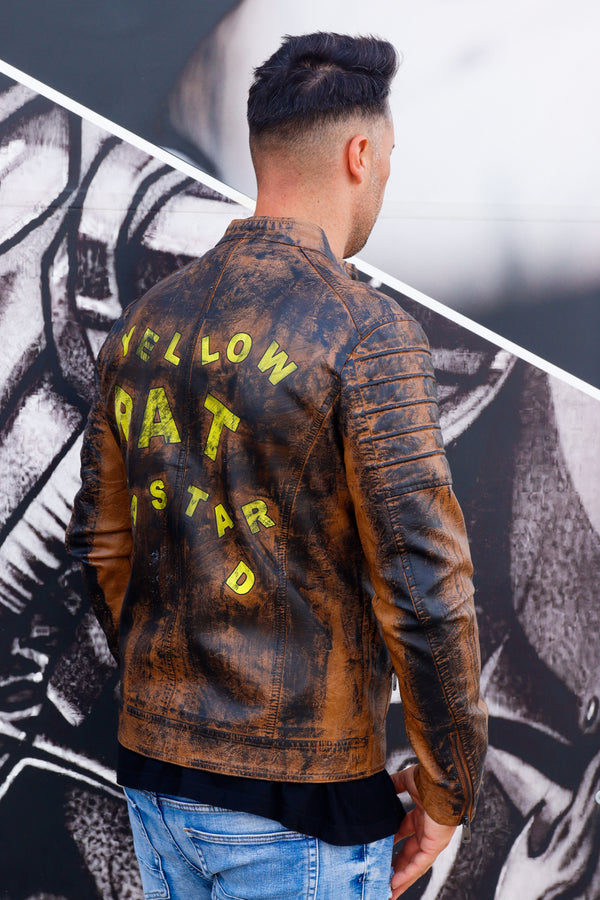 Cazadora motero polipiel