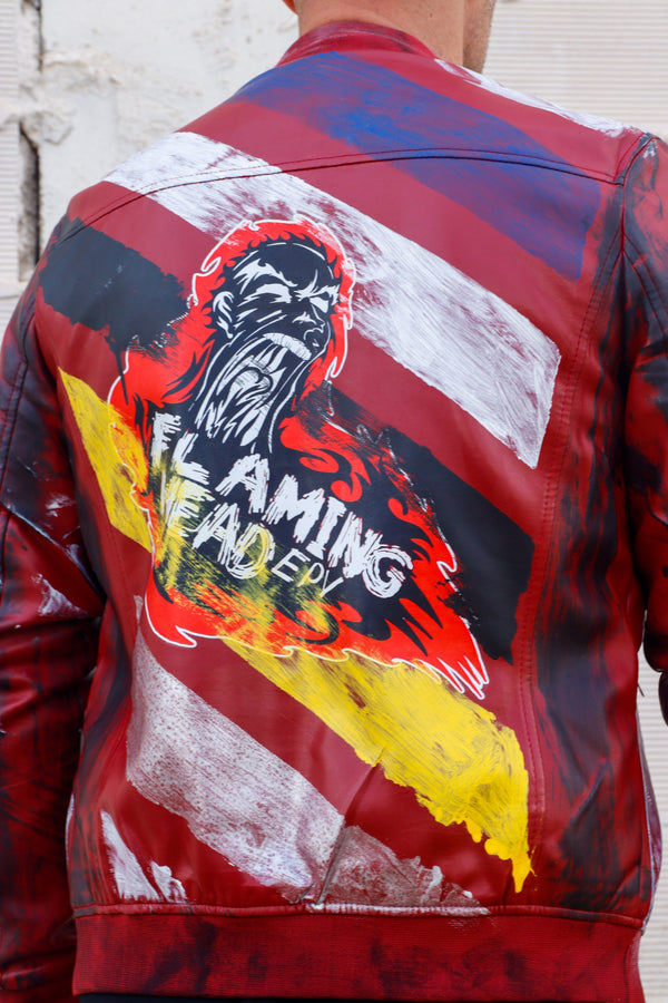 Cazadora motero polipiel