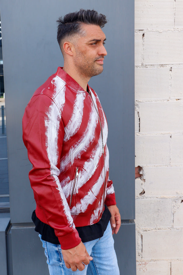 Cazadora motero polipiel