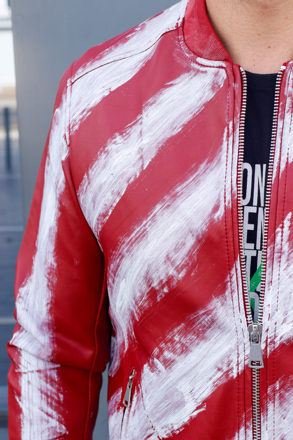 Cazadora motero polipiel