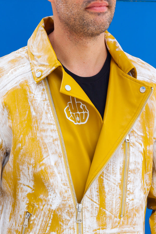 Cazadora motero polipiel FY