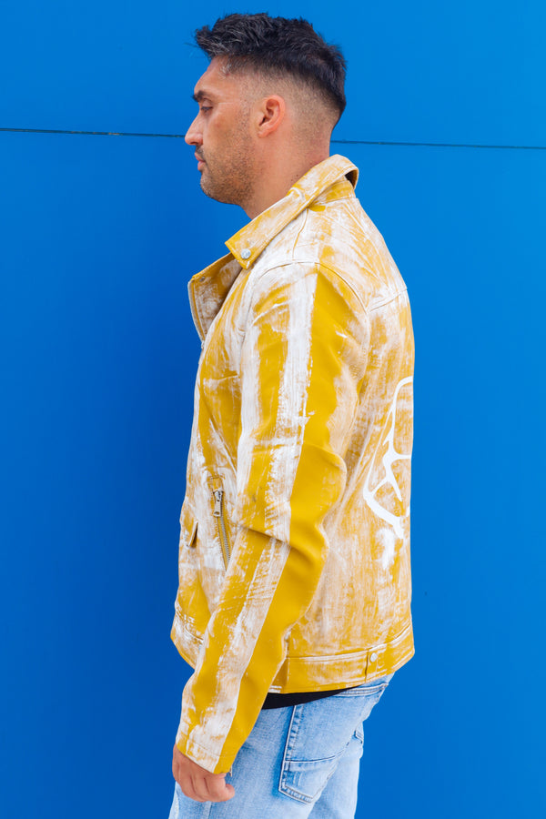 Cazadora motero polipiel FY